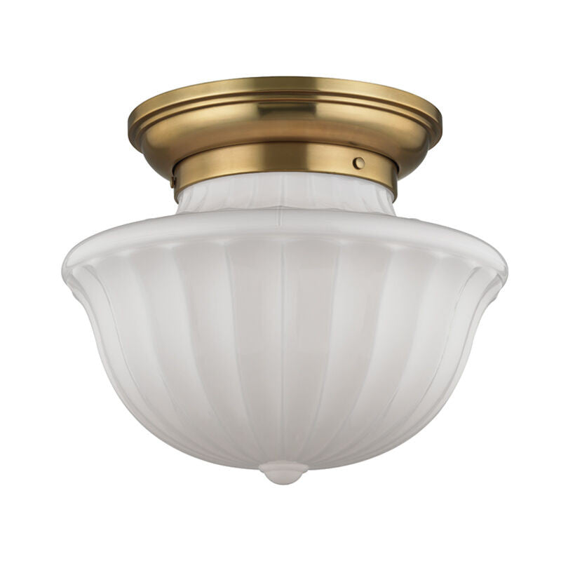 Hudson Valley Lighting Dutchess Flush Mount in Aged Brass 5015F-AGB