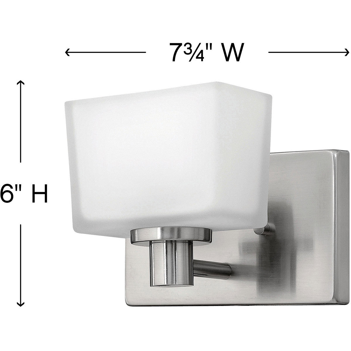 Hinkley Lighting Taylor Single Light Vanity Brushed Nickel 5020BN