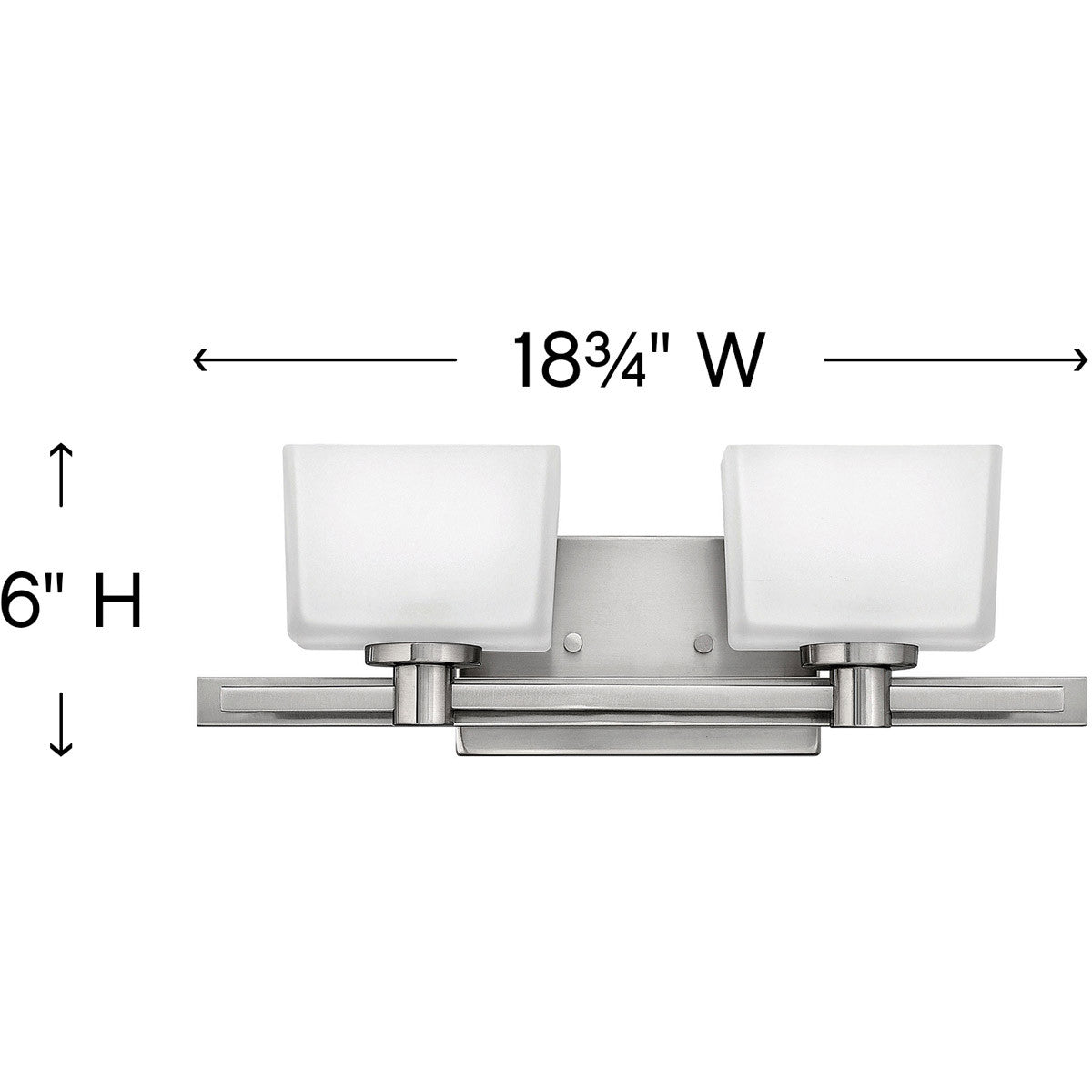 Hinkley Lighting Taylor Two Light Vanity Brushed Nickel 5022BN