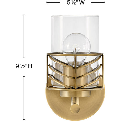 Hinkley Lighting Della Single Light Vanity Lacquered Brass 50260LCB