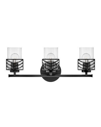 Hinkley Lighting Della Three Light Vanity Black 50263BK