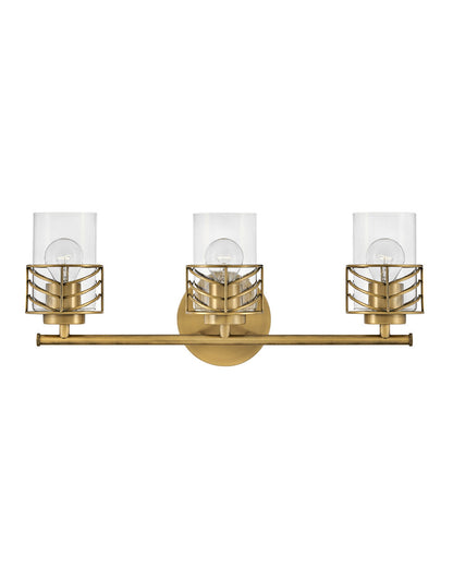 Hinkley Lighting Della Three Light Vanity Lacquered Brass 50263LCB