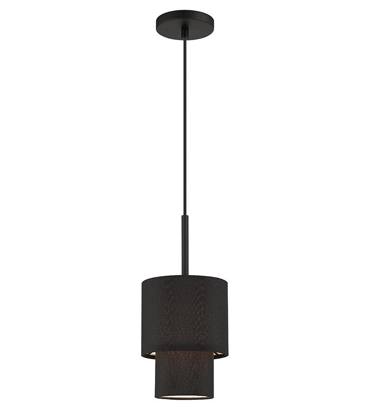 Livex Lighting Bainbridge Collection 1 Light Black Mini Pendant 50271-04