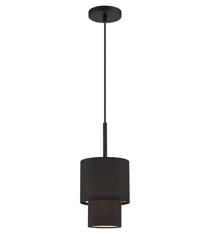 Livex Lighting Bainbridge Collection 1 Light Black Mini Pendant 50271-04