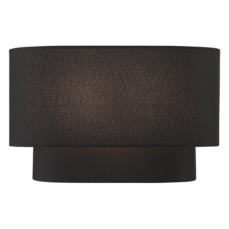 Livex Lighting Bainbridge Collection 2 Light Black ADA Sconce 50276-04