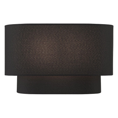 Livex Lighting Bainbridge Collection 2 Light Black ADA Sconce 50276-04