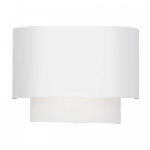 Livex Lighting Springview 1 Light White ADA Sconce with White Metal Shade with Shiny White Inside 50299-03