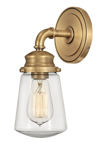 Hinkley Lighting Fritz Single Light Vanity Heritage Brass 5030HB