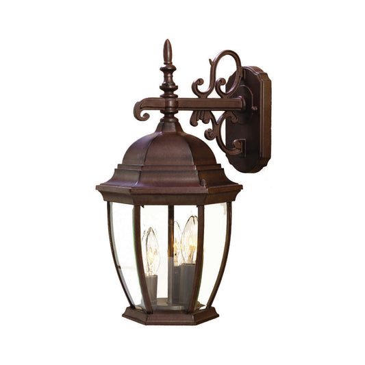 Acclaim Lighting Wexford 3-Light Burled Walnut Wall Light in Burled Walnut 5032BW