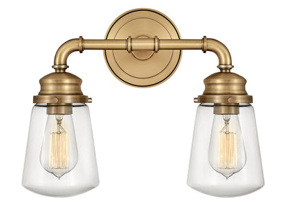 Hinkley Lighting Fritz Two Light Vanity Heritage Brass 5032HB