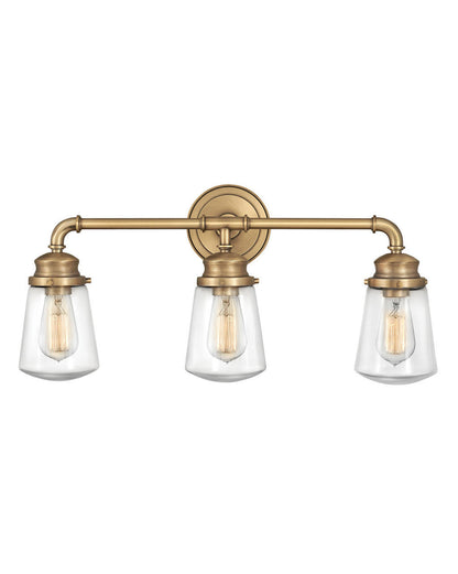 Hinkley Lighting Fritz Three Light Vanity Heritage Brass 5033HB