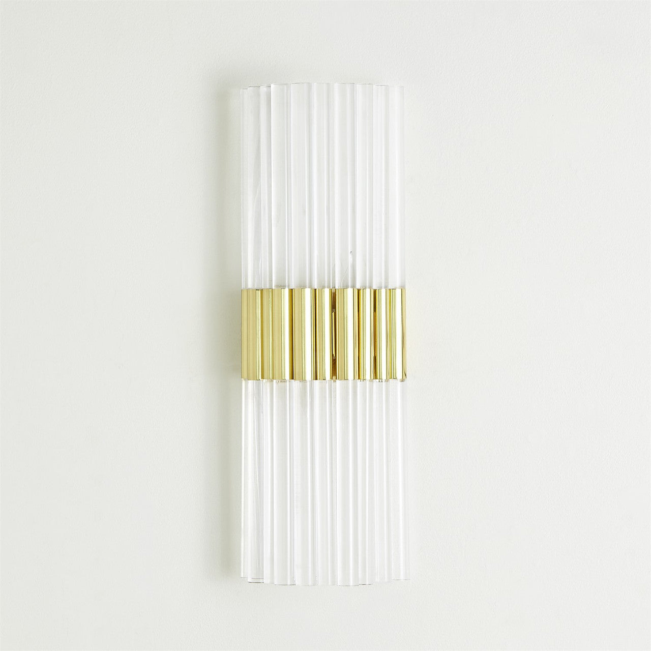 Global Views Acrylic Sconce in Brass in HW 9.93591-HW