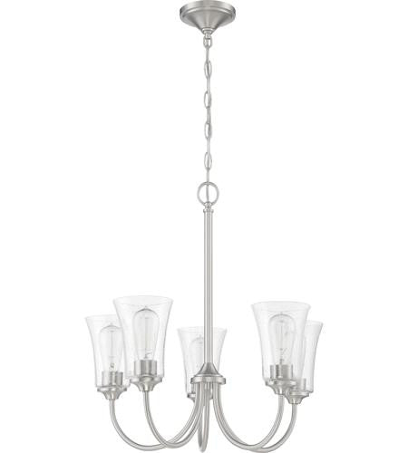 Craftmade 5 Light Chandelier in Brushed Polished Nickel 50425-BNK