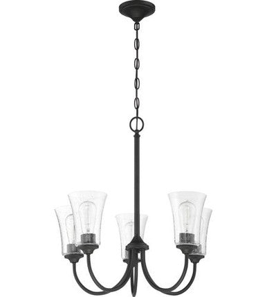 Craftmade 5 Light Chandelier in Flat Black 50425-FB