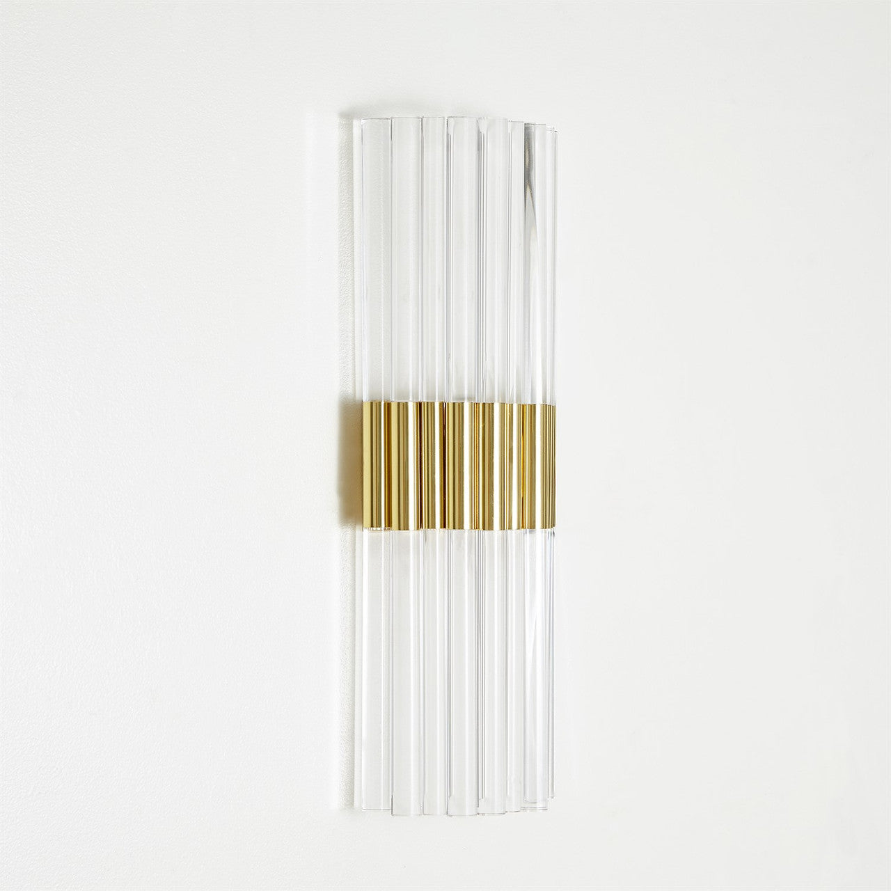 Global Views Acrylic Sconce in Brass in HW 9.93591-HW