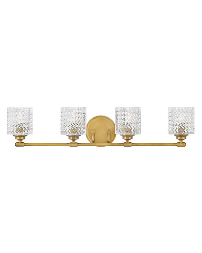 Hinkley Lighting Elle Four Light Vanity Heritage Brass 5044HB