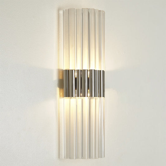 Global Views Acrylic Sconce in Nickel in HW 9.93590-HW