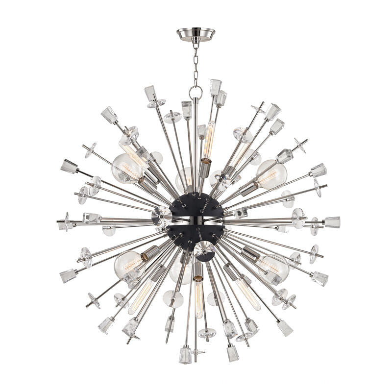 Hudson Valley Lighting Liberty Chandelier in Polished Nickel 5046-PN