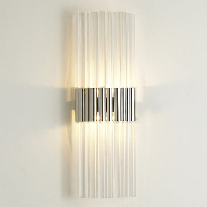 Global Views Acrylic Sconce in Nickel in HW 9.93590-HW