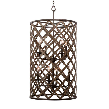 Kalco Whittaker 8 Light Large Foyer Pendant 504854BS