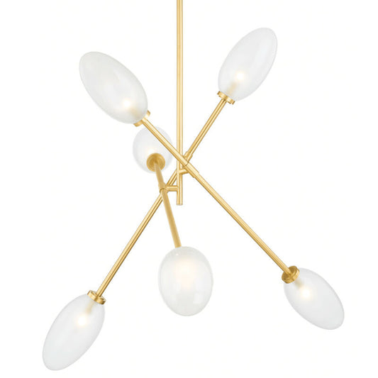 Hudson Valley Lighting Alberton Chandelier in Aged Brass 5052-AGB