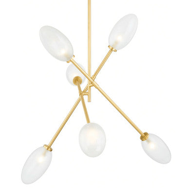 Hudson Valley Lighting Alberton Chandelier in Aged Brass 5052-AGB