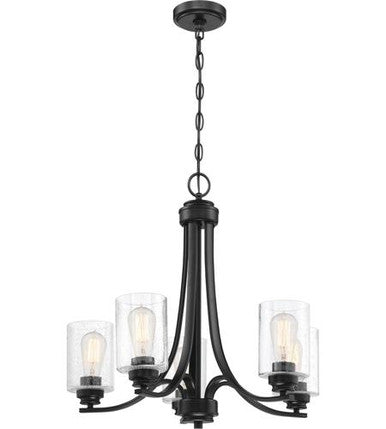 Craftmade 5 Light Chandelier in Flat Black 50525-FB