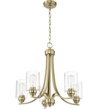 Craftmade 5 Light Chandelier in Satin Brass 50525-SB