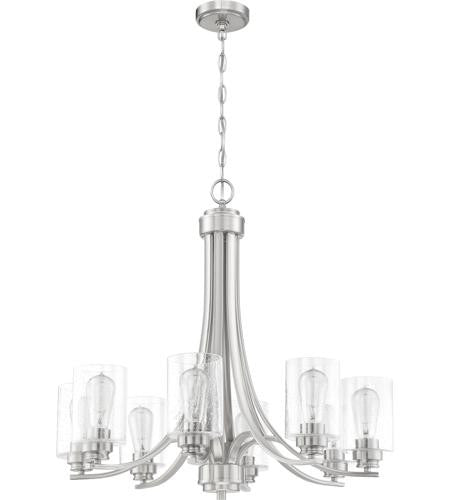 Craftmade 8 Light Chandelier in Brushed Polished Nickel 50528-BNK