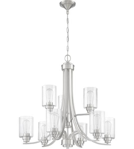 Craftmade 9 Light Chandelier in Brushed Polished Nickel 50529-BNK