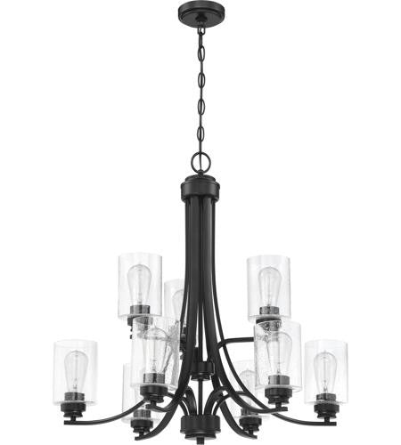 Craftmade 9 Light Chandelier in Flat Black 50529-FB