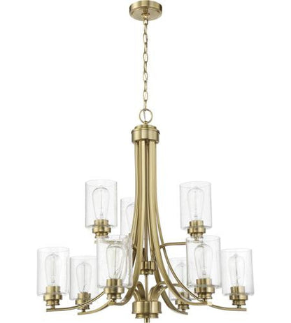 Craftmade 9 Light Chandelier in Satin Brass 50529-SB