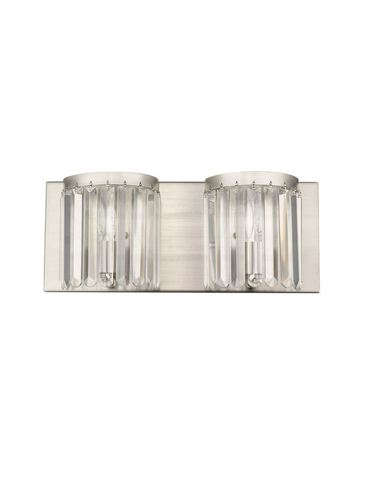 Livex Lighting Ashton Collection 2 Light Brushed Nickel Bath Light in Brushed Nickel 50532-91