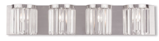 Livex Lighting Ashton Collection 4 Light Brushed Nickel Bath Light in Brushed Nickel 50534-91