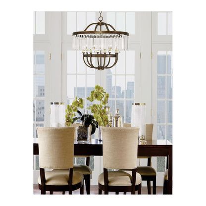 Livex Lighting Ashton Collection 8 Light Palacial Bronze Chandelier in Hand Painted Palacial Bronze 50548-64