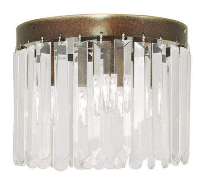 Livex Lighting Ashton Collection 3 Light Palacial Bronze Ceiling Mount in Hand Painted Palacial Bronze 50552-64