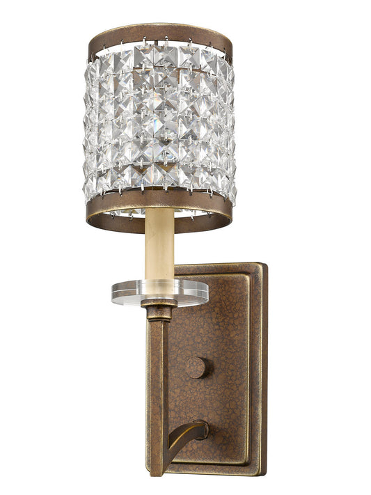 Livex Lighting Grammercy Collection 1 Light Palacial Bronze Wall Sconce in Hand Painted Palacial Bronze 50561-64