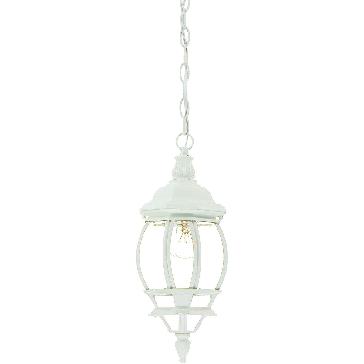 Acclaim Lighting Chateau 1-Light Textured White Hanging Light in Textured White 5056TW