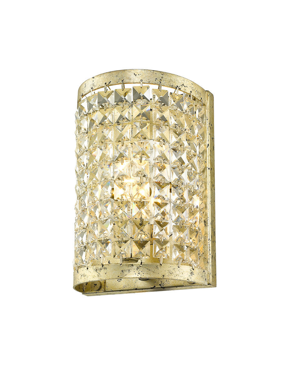 Livex Lighting Grammercy Collection 1 Light Winter Gold Wall Sconce in Hand Applied Winter Gold 50571-28