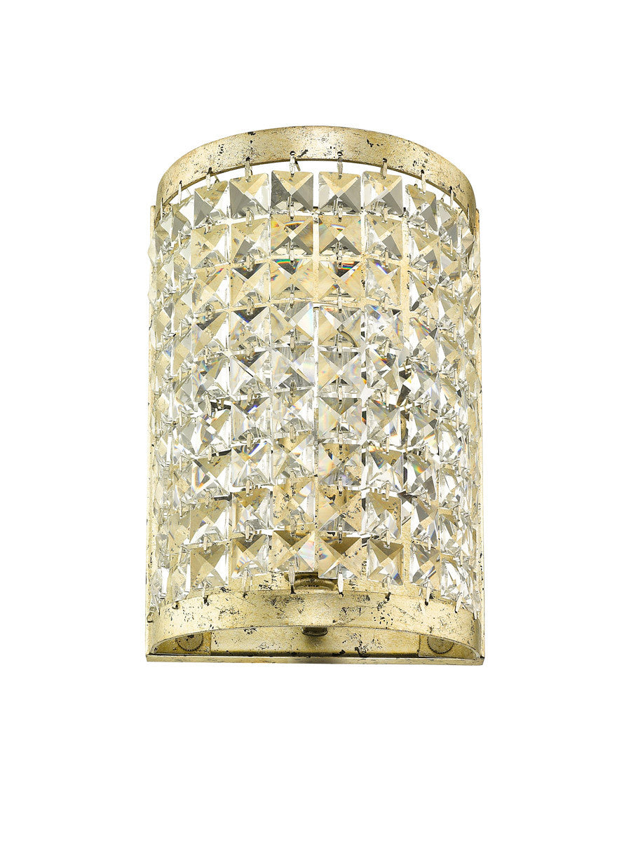 Livex Lighting Grammercy Collection 1 Light Winter Gold Wall Sconce in Hand Applied Winter Gold 50571-28