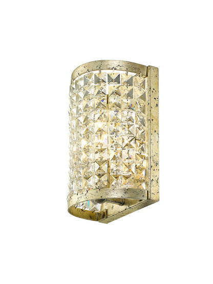 Livex Lighting Grammercy Collection 1 Light Winter Gold Wall Sconce in Hand Applied Winter Gold 50571-28