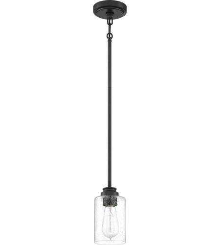 Craftmade 1 Light Mini Pendant in Flat Black 50591-FB