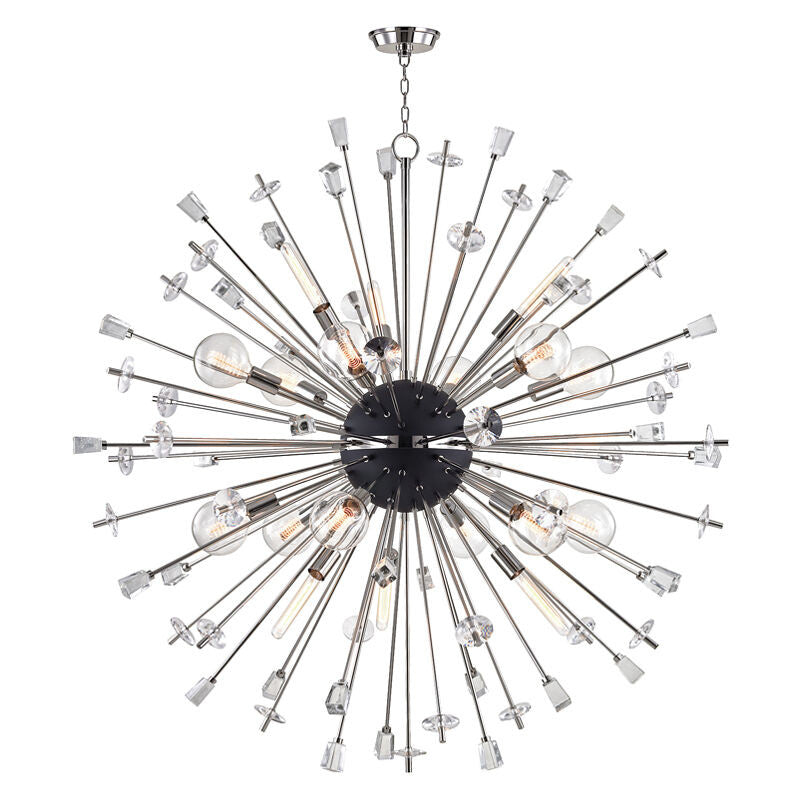 Hudson Valley Lighting Liberty Chandelier in Polished Nickel 5060-PN