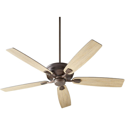 Quorum Gamble Ceiling Fan in Oiled Bronze 50605-86