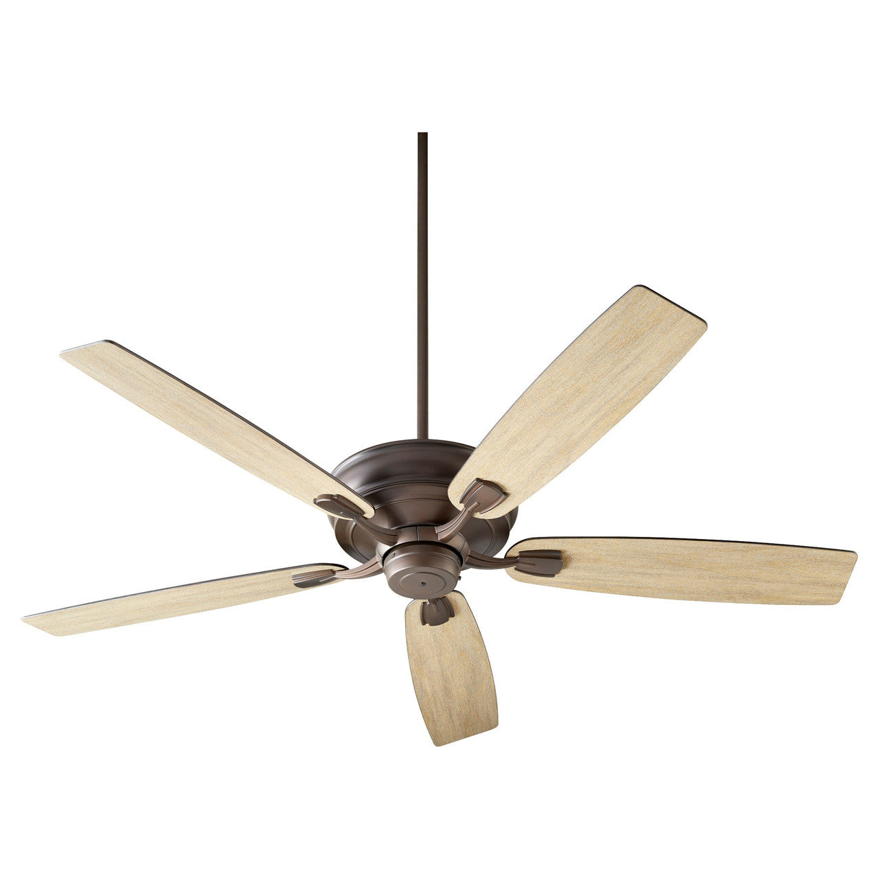 Quorum Gamble Ceiling Fan in Oiled Bronze 50605-86