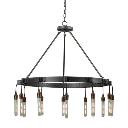 Kalco Stuyvesant 12 Light Chandelier 506271MGM