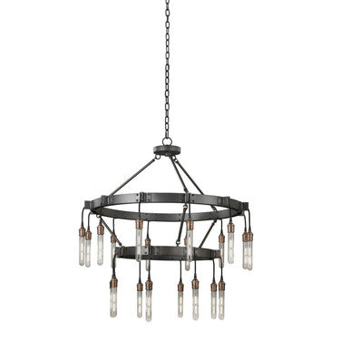 Kalco Stuyvesant 8+12 Light 2 Tier Chandelier 506272MGM