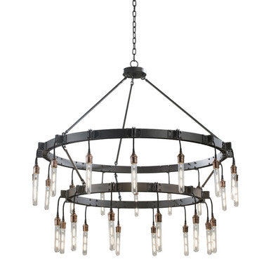 Kalco Stuyvesant 12+16 Light 2 Tier Chandelier 506273MGM