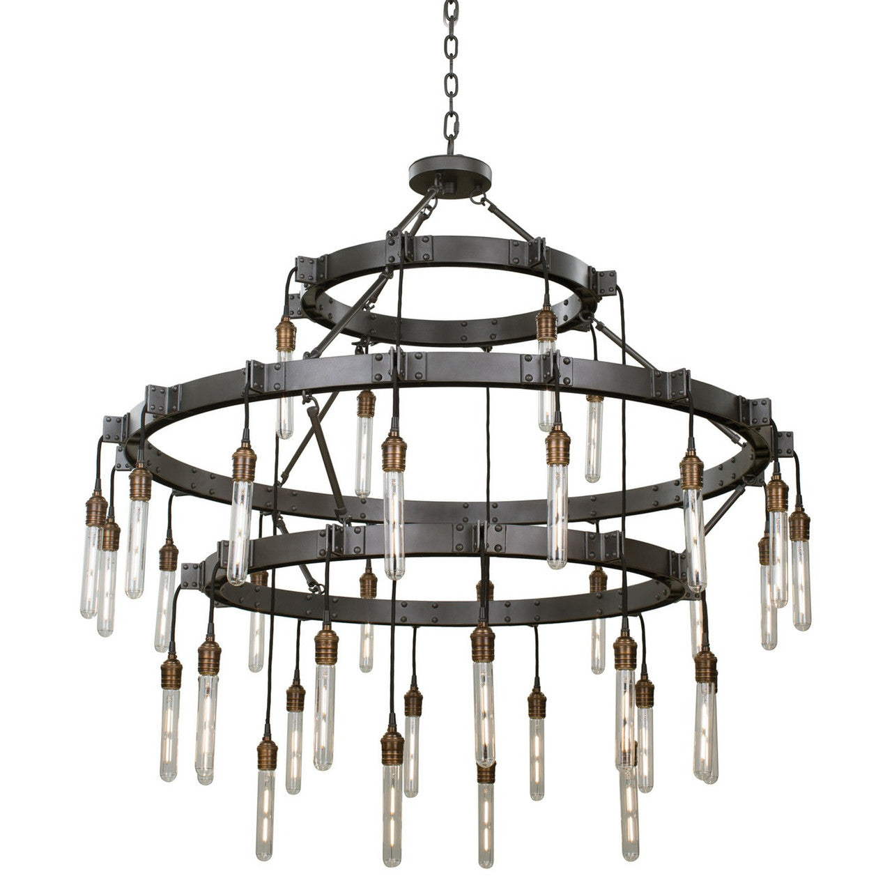 Kalco Stuyvesant 12+16+8 Light 3 Tier Chandelier 506274MGM