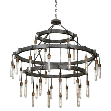 Kalco Stuyvesant 12+16+8 Light 3 Tier Chandelier 506274MGM